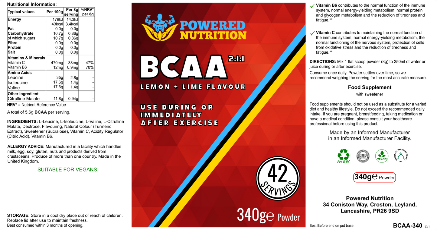 BCAA (Lemon and Lime Flavour)